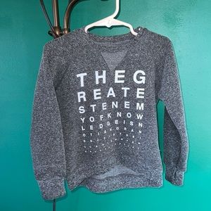 NUNUNU eye chart sweatshirt, GUC